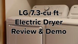 LG 7.3-cu ft Electric Dryer ENERGY STAR Review & How To Use