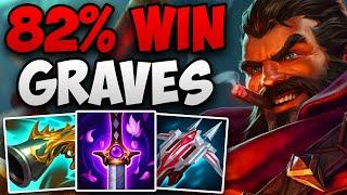 HE HAS 82% GRAVES WIN RATE IN CHALLENGER! | CHALLENGER GRAVES JUNGLE GAMEPLAY | Patch 14.20 S14