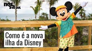 Como é nova ilha da Disney! Tem sorvete de graça, praias e personagens bem pertinho