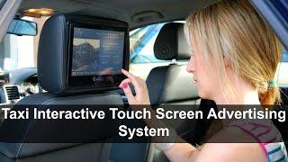 Taxi Interactive Touch Screen Advertising System