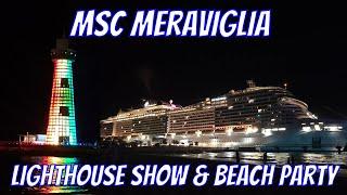 MSC Ocean Cay Lighthouse Night Show And Beach Party | Let's Get Real About Service Issues On MSC!