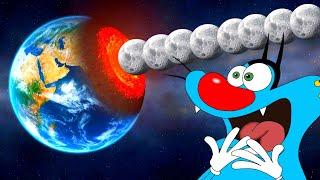 Oggy Smashed Earth By Moon With Jack In Solar Smash