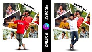 Trending Glass Break Photo Shape Editing in PicsArt Telugu | mahi tech info