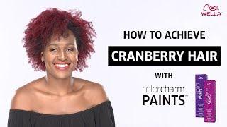 How To: Cranberry Hair Using Wella colorcharm PAINTS (Fuchsia + Purple)