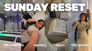 VLOGMAS: SUNDAY RESET ROUTINE ᥫ᭡ | deep cleaning, grocery haul, church, new hobby, life update +more