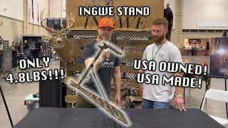 INGWE STAND | ONLY 4.8LBS | 2023 MOBILE HUNTERS EXPO | "Lightest Stand in the World"