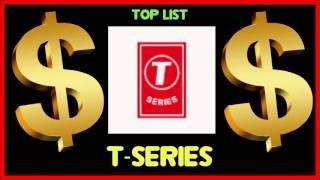 How much does T Series make on YouTube 2016