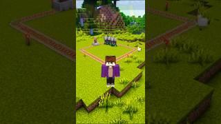 САМЫЙ ВЕЗУЧИЙ ЖИТЕЛЬ В МАЙНКРАФТЕ!  ЗАТРОЛЛИЛ ЖИТЕЛЯ! #shorts #minecraft