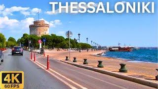 Driving in Thessaloniki Greece 2024  | City Tour 4K