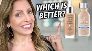 L'Oréal True Match Nude vs True Match Original | Drugstore Foundation Review & Wear Test | Over 40