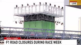 When and where streets will be closed for Las Vegas Grand Prix weekend