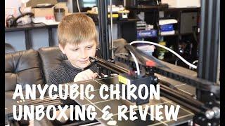 Review & Unboxing of Anycubic Chiron 3D Printer by 9 Years Old Andy  #andystechgarage #3d #3dprinter