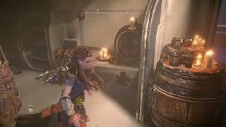 HFW: While exploring The Base, Aloy comments on Erend's room