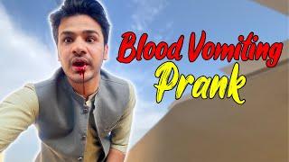 Blood Vomiting Prank On Family || Abrar Nay Sara Prank Khrb Kar Diya ️