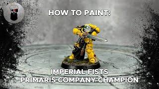 Contrast+ How to Paint: Imperial Fists Primaris Company Champion