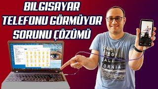 BILGISAYAR TELEFONU GORMUYOR COZUMU | MTP DEVICE PROBLEM SOLVED | 2021