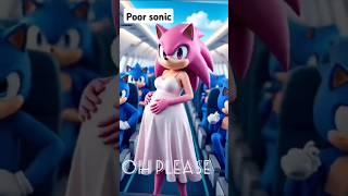 Pregnant sonic Hurt|Pregnant Sonic|Sonic Cartoon#yt short#ai short#funny #cute#sonic