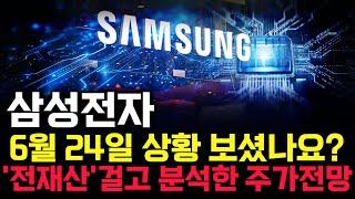 삼성전자 주가 전망. 오늘, 심상치 않았죠. 내일 주가 감히 맞춰보겠습니다. 반드시 체크해보세요. 6월 24일 방송.