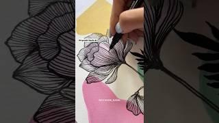 Day 3/10 of Daily Boho Art | Acrylic Painting on Canvas #drawing #paintingtutorial #asmr #arttherapy