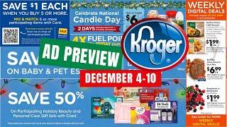 *50% Off Gift Sets* Kroger Ad Preview for 12/4-12/10 | MEGA SALE, $6 Candle Sale, 5xDigitals, & More