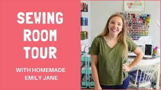 Sewing Room Tour by Homemade Emily Jane - Find creative craft room ideas for your dream sewing room