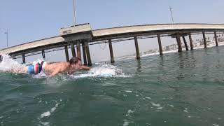 Surfing Venice Beach Pier GoPro Hero 7.