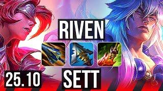 RIVEN vs SETT (TOP) | 12/1/4, Legendary | KR Diamond | 25.10