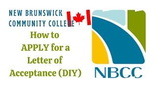 New Brunswick Community College | How I applied for my Letter of Acceptance | DIY Complete Guide