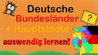 deutsche Bundesländer und Hauptstädte lernen