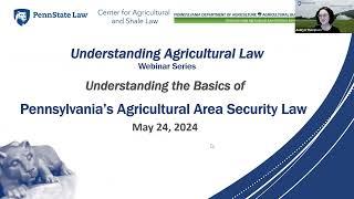 Understanding the Basics of Pennsylvania’s Agricultural Area Security Law