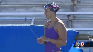 Triad Olympian Kathleen Baker competing in Worlds this week, but her sight is on Tokyo