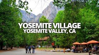 Exploring Yosemite Village in Yosemite Valley, California USA Walking Tour