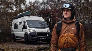 Winter van life in Scotland (repairing Storm damage)