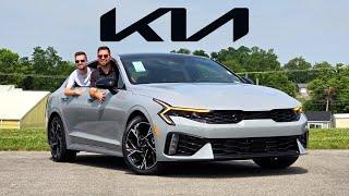 2025 Kia K5 GT-Line -- Are BIG Screens & MORE Enough to KO Camry?? (Value-Packed!)