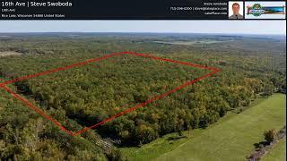 Rice Lake, Wisconsin 40 Acres for Sale | 16th Ave | Steve Swoboda