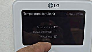 diagnóstico de sistema VRF con el control de temperatura LG