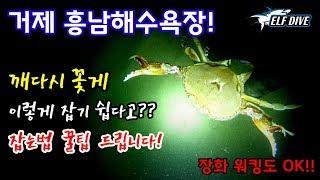 거제 흥남해수욕장 깨다시꽃게 해루질! 쉽게잡는법 알려드려요~(2020.03.22) Sendcrab hunting 금게,꽃게