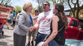 Andrea Horwath talks with the Star's editorial board