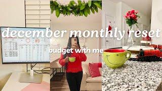 MONTHLY RESET | DECEMBER BUDGET | Budget With Me | How to Budget for Beginners | MONETS MONEY