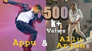 Slope moon walk | Punith rajkumar | Allu Arjun