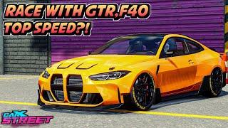 CarX Street | BMW M4(M4g) 451Km/h - Drag Racing against GTR, Lambo, Ferrari