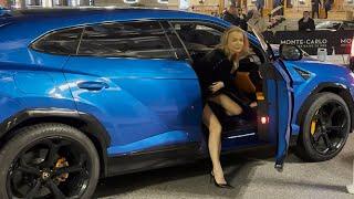 MONACO LADIES BEST SUPERCAR ARRIVALS BAL DE LA ROSE SPRING 2025 #monaco #supercars #viral #trending