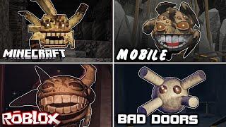 Doors Mines Floor 2 Mines VS Minecraft VS Doors But Bad VS Roblox VS Mobile - Seek Chase