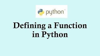 Python basic course: Defining a function in Python