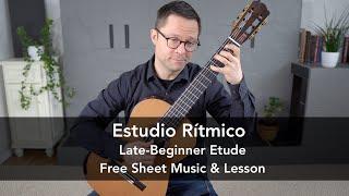 Free PDF: Estudio Rítmico for Beginner Classical Guitar