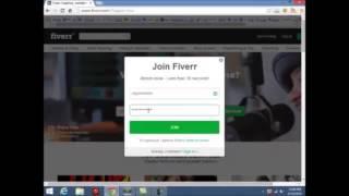 fiverr sign up