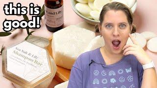 Making a Water-Free Shampoo! Testing a DIY shampoo bar kit!