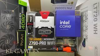 intel Core i9 14900K ASUS TUF GAMING Z790-PRO WIFI RENEGADE PROArt RTX4080 SUPER Gaming PC Build