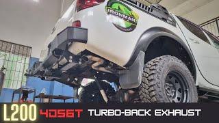 MITSUBISHI L200 4D56T TURBO BACK PERFORMANCE EXHAUST - SOUND CHECK | WICKEDEP RACING