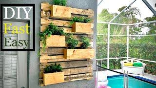 ️ Wall Garden/How to build // DIY Vertical garden from a Recycle Pallets Wood